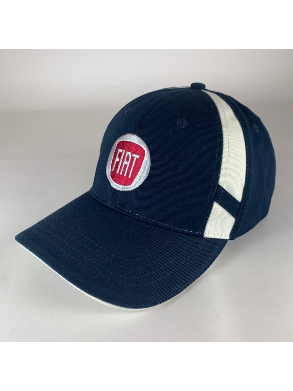 FIAT Navy Blue White Strapback Adjustable Hat